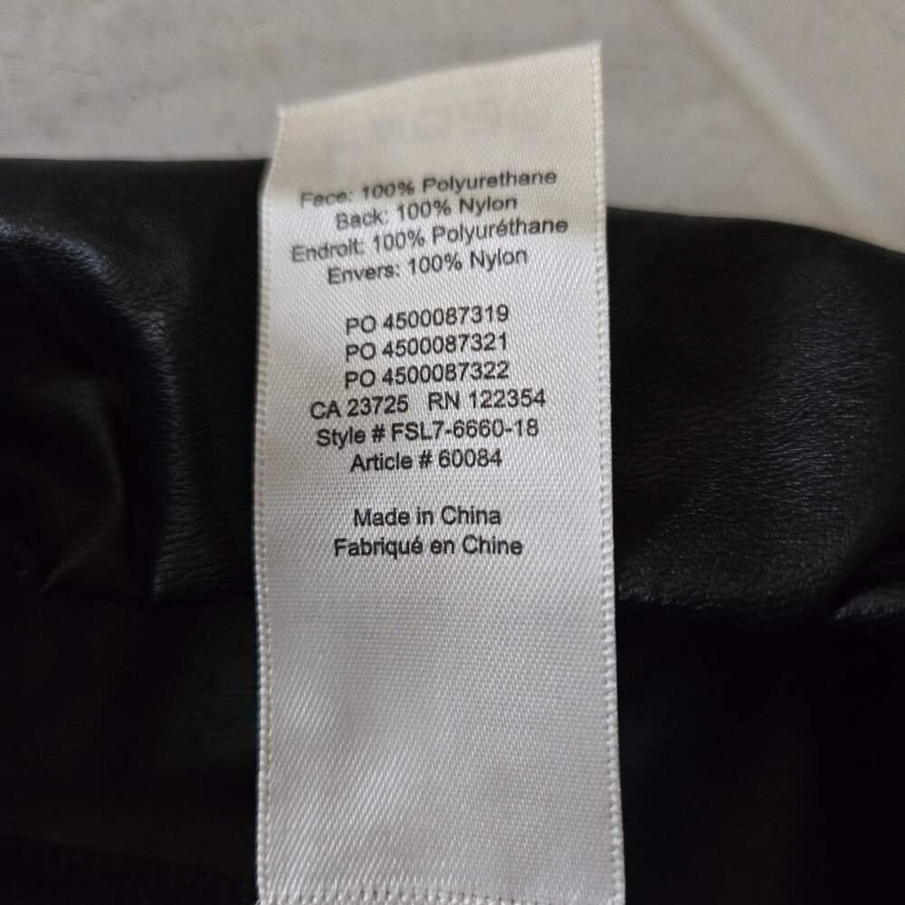 Wilfred Free Daria High Waisted Vegan Leather Leggings Black XS - Picture 4 of 4